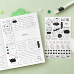 Comes with a  transparent sticker - Iconic 2026 Doodle A5 Dated Weekly Planner Comes with a  transparent sticker - Iconic 2026 Doodle A5 Dated Weekly Planner