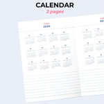 Calendar - Iconic 2026 Record On B6 Dated Weekly Diary Planner Calendar - Iconic 2026 Record On B6 Dated Weekly Diary Planner