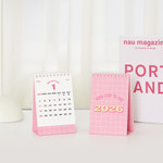 Pink Grid - 2026 Daily Habits Small Desk Calendar Pink Grid - 2026 Daily Habits Small Desk Calendar