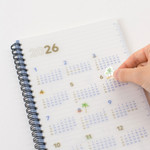 PP cover with 2026 Yearly Calendar - Byfulldesign 2026 Second Medium Dated Monthly Planner PP cover with 2026 Yearly Calendar - Byfulldesign 2026 Second Medium Dated Monthly Planner