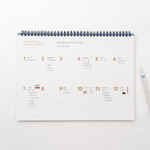 Yearly Plan - Byfulldesign 2026 Second A4 Wide Dated Monthly Planner