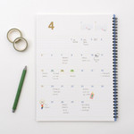 Monthly Plan(Left ) - Byfulldesign 2026 Second A4 Dated Monthly Planner