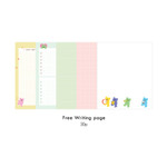 Free Writing Note - Dailylike 2026 Jelly Bear Dated Weekly Diary Free Writing Note - Dailylike 2026 Jelly Bear Dated Weekly Diary