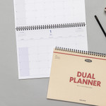 Dailylike 2026 Dual Wirebound Dated Monthly Desk Planner