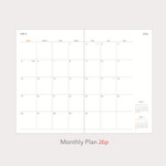 Monthly Plan - Paperian 2026 A'round The Day Small Dated Weekly Planner