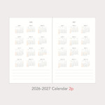 2026-2027 Yearly Calendar - Paperian 2026 A'round The Day Small Dated Weekly Planner