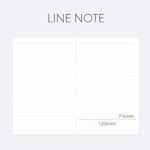 Lined Note - Indigo 2026 Prism A5 Dated Monthly Planner Lined Note - Indigo 2026 Prism A5 Dated Monthly Planner