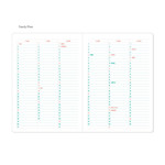 Yearly Plan - Indigo 2026 The Temperature Of The Day B6 Band Dated Weekly Diary