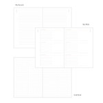My Record & My Wish & Grid Note - O-Check 2026 My Four Seasons A5 Dated Weekly Diary Planner