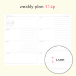 Weekly Plan - O-Check 2026 Make A Day Dated Weekly Diary Planner