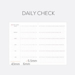 Daily check - Indigo 2025 Prism Leather B6 Dated Weekly Planner