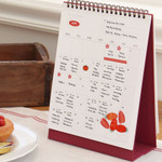 Back Undated Scheduler - Indigo Official 2026 Start On Monday Desk Calendar