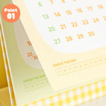 220gsm paper - Kakao Friends 2025 Say Cheese Small Desk Calendar
