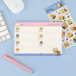 Usage example of Kakao Friends Choonsik Ordinary Undated Weekly Planner Notepad Usage example of Kakao Friends Choonsik Ordinary Undated Weekly Planner Notepad