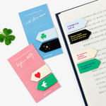 Usage example of Book Friends Literature Vivid Index Magnetic Bookmark Set