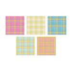 DALPAPER Mix Pattern Check 5 Memo Notepad Pack