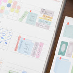 Usage example of 2NUL My Little Library Book Memo Paper Sticker Set
