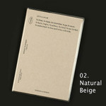 Natural Beige - Paperian Lists To Live By 3 Row B6 Undated Weekly Planner