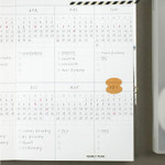 Yearly plan - Paperian Lists To Live By 3 Row B6 Undated Weekly Planner