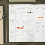 Weekly plan - Paperian Lists To Live By 3 Row B6 Undated Weekly Planner