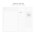 Weekly & Daily - Be On D Daily Sequence 1 Month Hourly Schedule Undated Daily Planner
