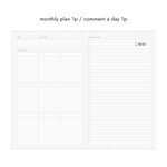 Monthly Plan & Comment A Day - Be On D Daily Sequence 1 Month Hourly Schedule Undated Daily Planner
