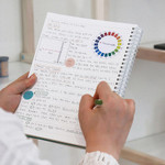 Usage example of Indigo Classic B5 Wire bound Lined Notebook