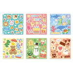 Cute design - Indigo 15 Pack DIY Paper Cutting Stickers for Kids