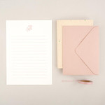 01 Joy Flower - Dash And Dot Ever More Letterpress Letter with Envelope Set