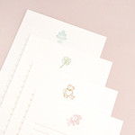 Letterpress design - Dash And Dot Ever More Letterpress Letter with Envelope Set
