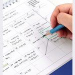 Usage example of Indigo Gibon 25-26 18 Months Desk Calendar