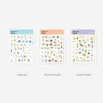 3 Option - Byfulldesign At Home Useful Deco Sticker Sheet Set Ver4