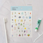 01 Clean up - Byfulldesign At Home Useful Deco Sticker Sheet Set Ver4