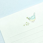 Clover Bird - Dash and Dot Garden Walk Letter with Envelope Set