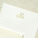 Playing Puppy - Dash and Dot Garden Walk Letter with Envelope Set