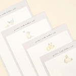 Cute illustration - Dash and Dot Garden Walk Letter with Envelope Set