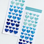 Glitter sticker - Mingkit Heart Ocean Glitter Removable Sticker