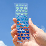 Mingkit Heart Ocean Glitter Removable Sticker