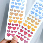 Glitter Sticker - Mingkit Heart Sky Glitter Removable Sticker