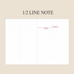 1/2 Lined Note - Indigo 2026 Official B5 Dated Monthly Planner Scheduler 1/2 Lined Note - Indigo 2026 Official B5 Dated Monthly Planner Scheduler