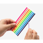 Easy Application - Bookfriends Color Index Long Highlighter Sticky Tab Set
