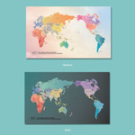 Rainbow & Khaki - Gunmangzeung 2026 World Wide Scheduler Desk Calendar