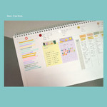 Back Free Note - Gunmangzeung 2026 World Wide Scheduler Desk Calendar