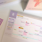 Wire-binding - Gunmangzeung 2026 World Wide Scheduler Desk Calendar