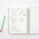 Sqaured Note - Byfulldesign 2026 Notable Memory Twin-Wire Handy Dated Monthly Planner