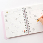 Monthly Plan - Byfulldesign 2026 Notable Memory Twin-Wire Handy Dated Weekly Planner