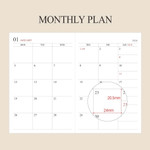 Monthly Plan - Indigo 2026 Official A6 Dated Monthly Planner