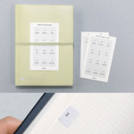 Comes with an index sticker - Be On D 2026 Satin Book B6 Dated Daily Diary Comes with an index sticker - Be On D 2026 Satin Book B6 Dated Daily Diary