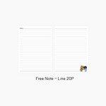 Lined Note - Kakao Friends 2026 Hardcover Dated Weekly Planner