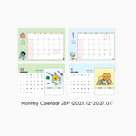 Monthly Calendar - Kakao Friends 2026 Small Desk Calendar